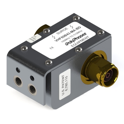 Polyphaser VHF50B43-MA-BD RF Surge Protector - 512 MHz, 750 Watts
