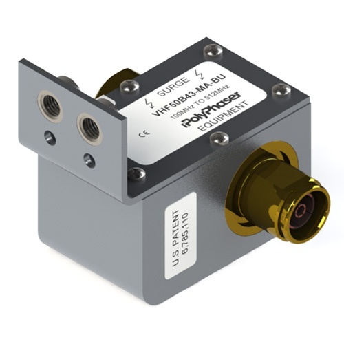 Polyphaser VHF50B43-MA-BU RF Surge Protector - 512 MHz, 750 Watts