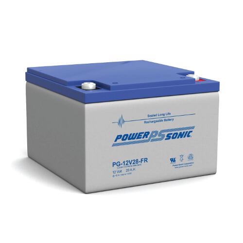 PowerSonic Battery PG12V28FR Premium General Purpose Battery 12V 28AH