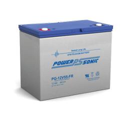 PowerSonic Battery PG12V55FR Premium General Purpose Battery 12V 55AH