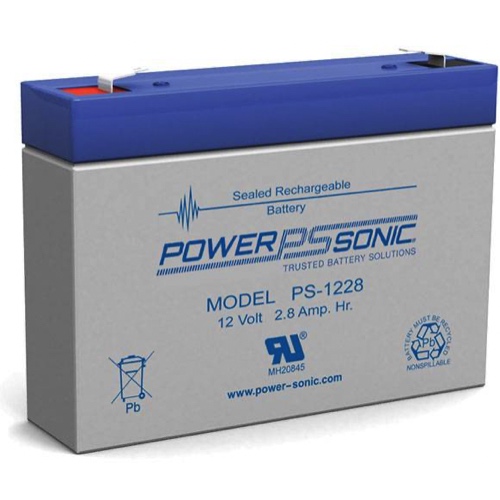PowerSonic Battery PS1228 General Purpose Battery 12V 2.8AH