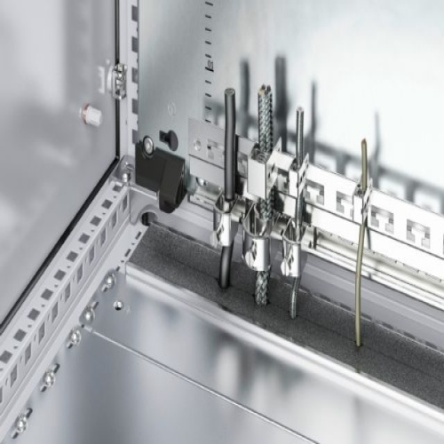Rittal 2388125 Rail for EMC shielding bracket and strain relief