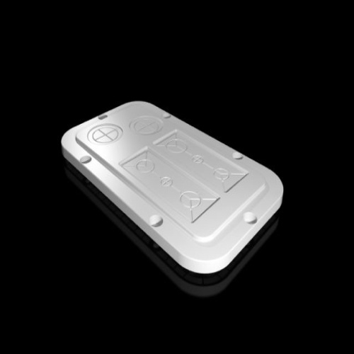 Rittal 2561200 SZ Plastic gland plates, for AX, for cable entry, modular, pre-punched, WD: 256x149 mm, for gland plates size 1