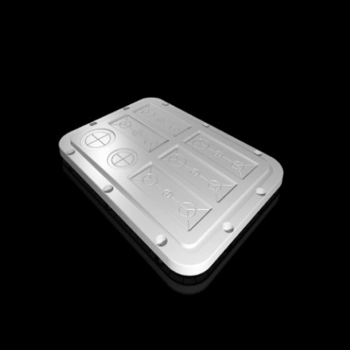 Rittal 2565200 SZ Plastic gland plates, for AX, for cable entry, modular, pre-punched, WD: 301x221 mm, for gland plates size 5