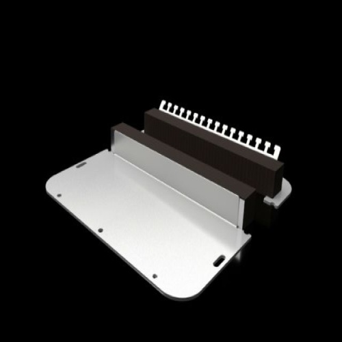 Rittal 2565450 Flange Plate - Carbon Steel, 11.9" x 8.7" (WxD)