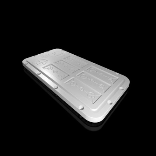 Rittal 2566200 Plastic gland plates, for AX, for cable entry, modular, pre-punched, WD: 401x221 mm