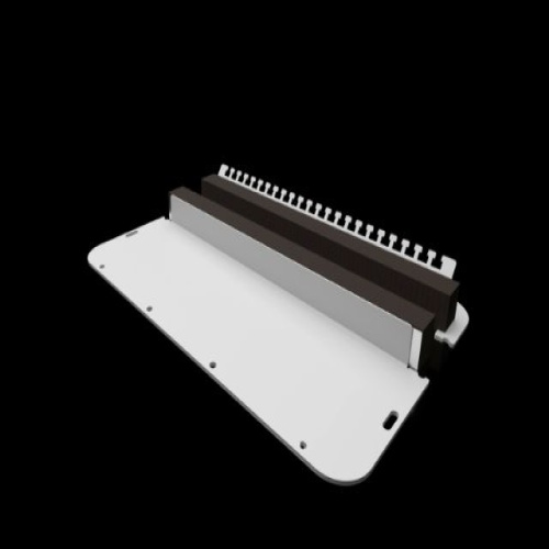 Rittal 2567450 Flange Plate - Carbon Steel, 17.2" x 8.7" (WxD)