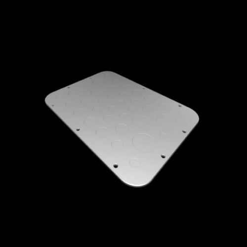 Rittal 2575100 Metal gland plate with metric knockouts, for AX