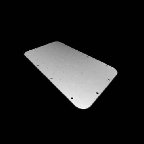 Rittal 2576100 Metal gland plate with metric knockouts, for AX