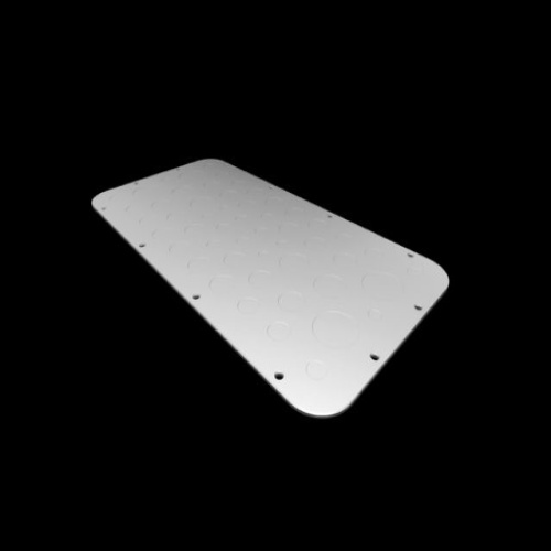 Rittal 2577100 Metal gland plate with metric knockouts, for AX