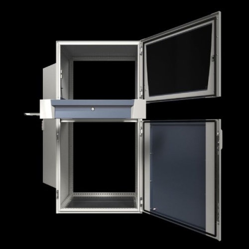Rittal 5366150 Industrial Workstation - Carbon Steel, NEMA 12, 23.6" x 63" x 25" (WxHxD)