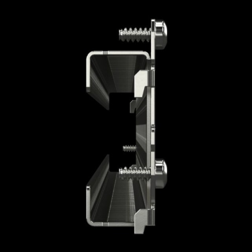 Rittal 8617130 TS punched rail, 25 x 38 mm