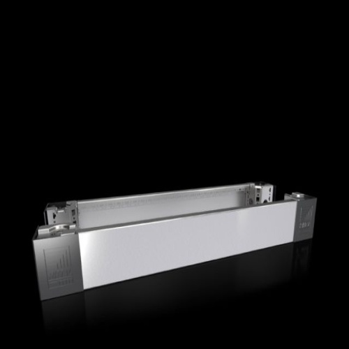Rittal 8620051 Base/plinth corner pieces with base/plinth trim panels, front and rear, 100 mm stainless steel for VX, TS, VX SE