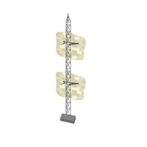 Rohn 25BRKT050 25G Bracketed Complete Tower, 50'