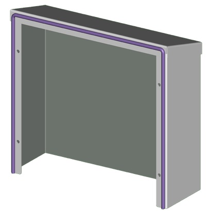Saginaw SCE-RH1010SS - Hood, S.S. Rain
