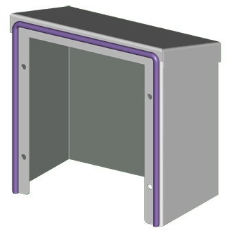 Saginaw SCE-RH44SS - Hood, S.S. Rain