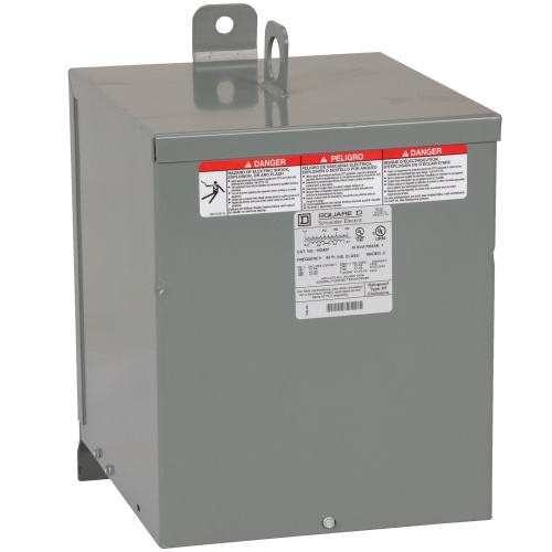 Schneider Electric 10S40FSS Dry Type Transformer - Single Phase, 10 kVA, 480V In, 120/240V Out