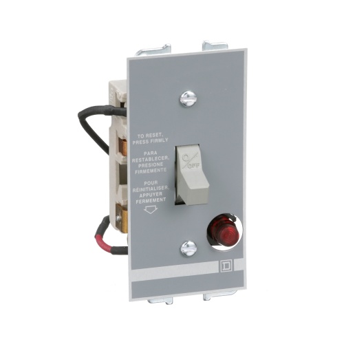 Schneider Electric 2510FO1P Manual Starter, fractional horsepower, 16A, 1 pole, 1 HP at 277 VAC, toggle operated, red indicator, open style