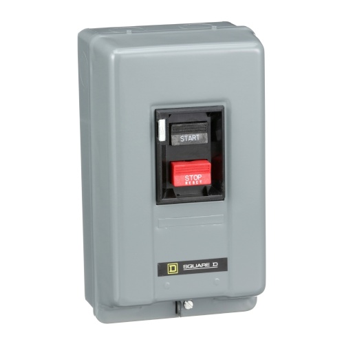 Schneider Electric 2510MBG2 Manual starter, integral horsepower, NEMA size M0, 3 P, push button control, no pilot light, 600 VAC, NEMA 1 enclosure