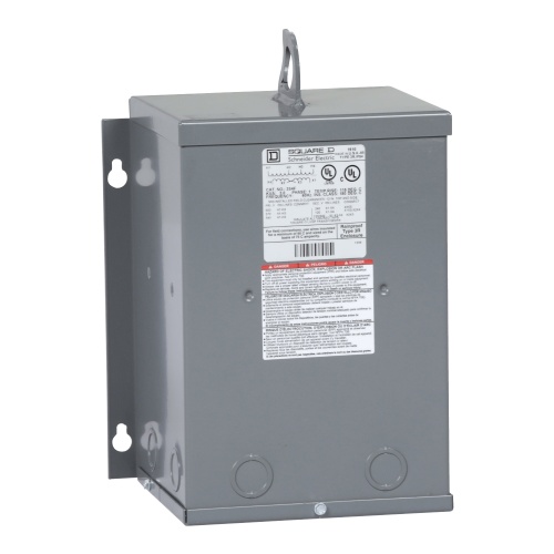 Schneider Electric 3S4F Dry Type Transformer - Single Phase, 3 kVA, 10 Amp, 600V In, 120/240V Out