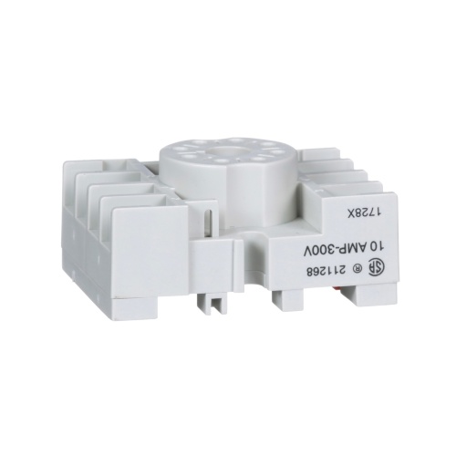 Schneider Electric 8501NR51 Plug in relay, Type N, relay socket, 8 tubular pin, single tier, for 8501KP relays and 9050JCK timers