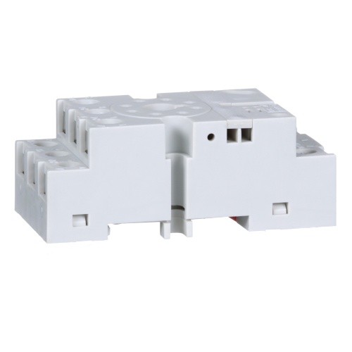 Schneider Electric 8501NR52 Plug in relay, Type N, relay socket, 8 tubular pin, double tier, for 8510KP relays and 9050JCK timers