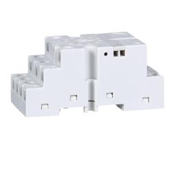 Schneider Electric 8501NR62 Plug in relay, Type N, relay socket, 11 tubular pin, double tier, for 8510KP relays and 9050JCK timers