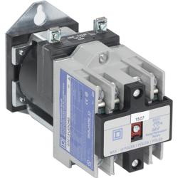 Schneider Electric 8501XUDO40V63 NEMA Control Relay, Type X, utility, 10A resistive at 600 VAC, 4 normally open contacts, 125 VDC coil