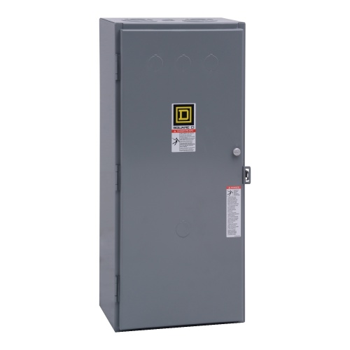 Schneider Electric 8502SFG2V02S NEMA Contactor, Type S, nonreversing, Size 4, 135A, 3 pole, 110/120 VAC 50/60 Hz coil, NEMA 1