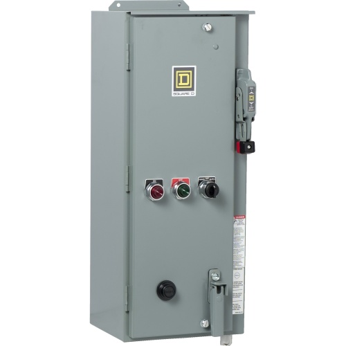 Schneider Electric 8539SDASP5 NEMA Combination Starter, Type S, HHL electronic motor circuit protector, Size 2, 45A, 3 Phase, 120 VAC coil, NEMA 12