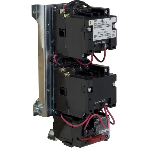 Schneider Electric 8736SCO7V02H30S NEMA Motor Starter, Type S, reversing, Size 1, 27A, 3 pole, vertical, 120 VAC coil, Motor Logic SSOLR, open style