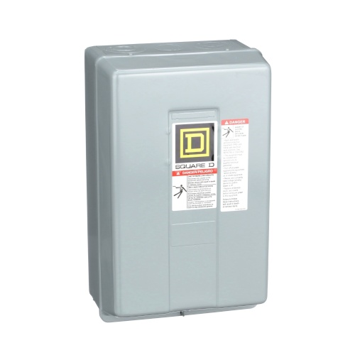 Schneider Electric 8903LG1200V02 Contactor, Type L, multipole lighting, electrically held, 30A, 12 pole, 600 V, 110/120 VAC 50/60 Hz coil, NEMA 1