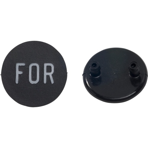 Schneider Electric 9001B255 PUSH BUTTON LEGEND PLATE 30MM T-B Round - Black - FOR