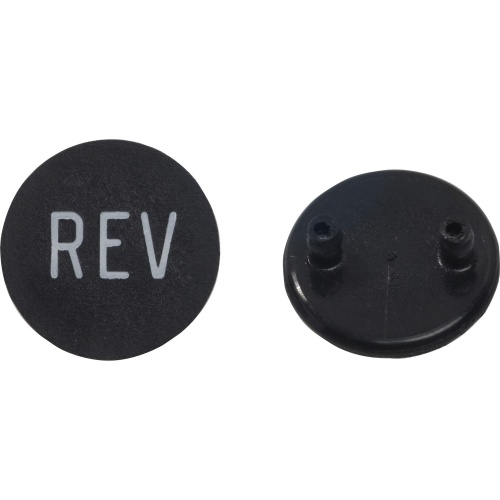 Schneider Electric 9001B256 PUSH BUTTON LEGEND PLATE 30MM T-B Round - Black - REV