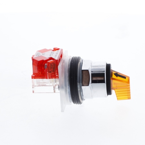 Schneider Electric 9001KS12FAH14 Harmony Chromium plated metal Selector Switch Complete product 30 mm Non-Illuminated 10 Amp Screw Clamp Terminals