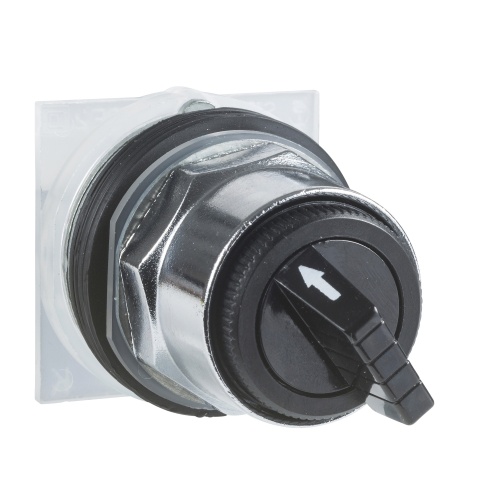 Schneider Electric 9001KS52FBH37 Harmony Chromium plated metal Selector Switch Complete product 30 mm Non-Illuminated 10 Amp Screw Clamp Terminals 