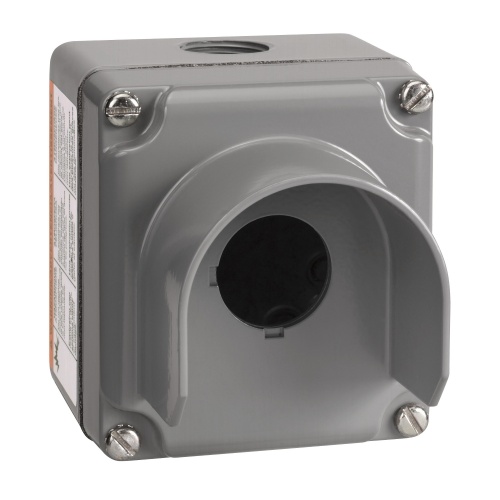 Schneider Electric 9001KYG1 empty control station - 9001K - aluminium - 1 cut-out Ø 30 - integral guard