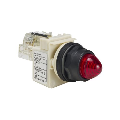 Schneider Electric 9001SKT38LRR9 Harmony 30 mm Round Plastic Pilot Light Non-Illuminated Modular Complete Assembly