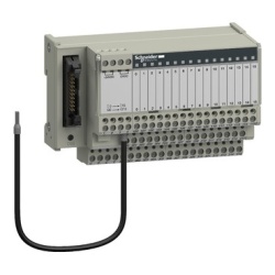 Schneider Electric ABE7H16R31 - passive connection sub-base ABE7 - 16 inputs or outputs - Led