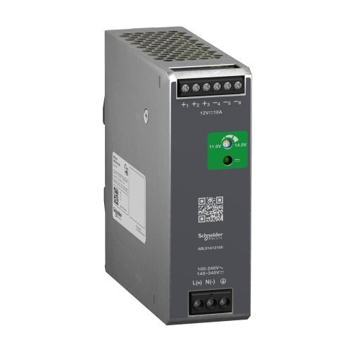 Schneider Electric ABLS1A12100 Power Supply - Single Phase, 10 Amp, 240 VAC In, 12 VAC Out