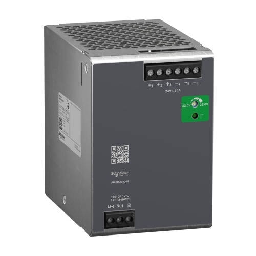 Schneider Electric ABLS1A24200 Power Supply - Single Phase, 20 Amp, 240 VAC In, 24 VAC Out