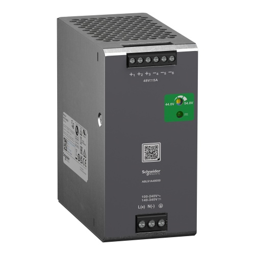 Schneider Electric ABLS1A48050 Regulated Power Supply, 100...240V AC, 48V, 5A, single phase