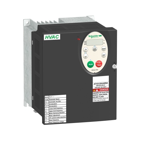 Schneider Electric ATV212HU30N4 Altivar VFDATV212 - 3kW - 480V - 3ph - EMC - IP21