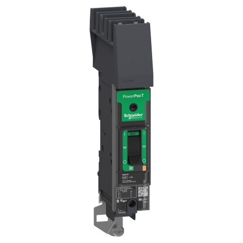 Schneider Electric BGA160155 PowerPact B Circuit Breaker, 15A, 1P, 347V AC, 18kA at 600Y/347 UL, I-Line