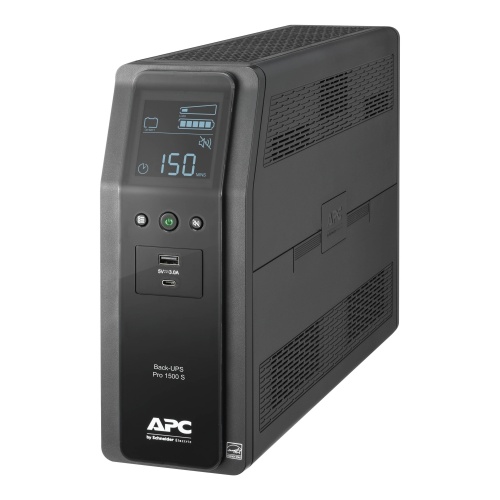 Schneider Electric BR1500MS2 APC Back-UPS Pro, 1500VA/900W, Tower, 120V