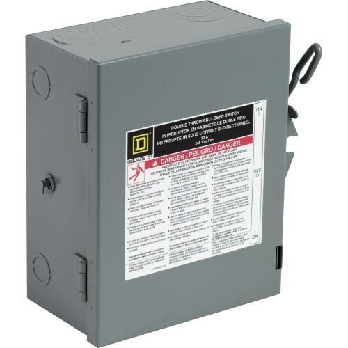 Schneider Electric C92351 Safety switch, double throw, non fusible, 3 pole, 3 wire,