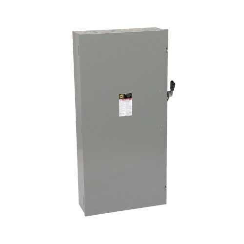 Schneider Electric CD226N Safety switch, general duty, fusible, 600A, 120/240 VAC, 2 poles, solid neutral, NEMA 1