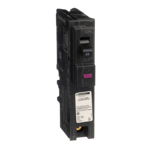Schneider Electric CHOM120PDF - Homeline Miniature circuit-breaker, 20 Amp, Single Pole, 10 kA, 120 VAC