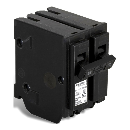 Schneider Electric CHOM235 - Homeline Miniature circuit-breaker, 35 Amp, Two Pole, 10 kA, 120/240 VAC