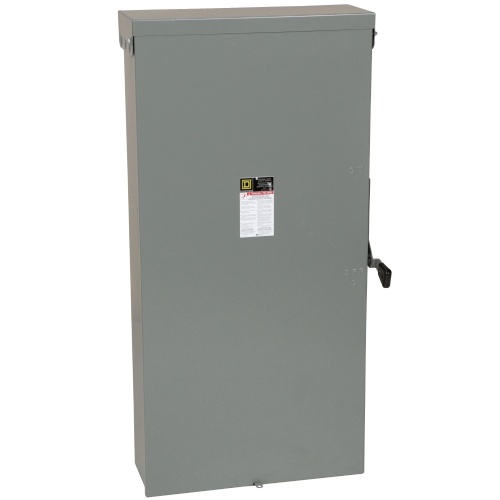 Schneider Electric D226NR Safety switch, general duty, fusible, 600A, 2 poles, 120 VAC, NEMA 3R, neutral factory installed